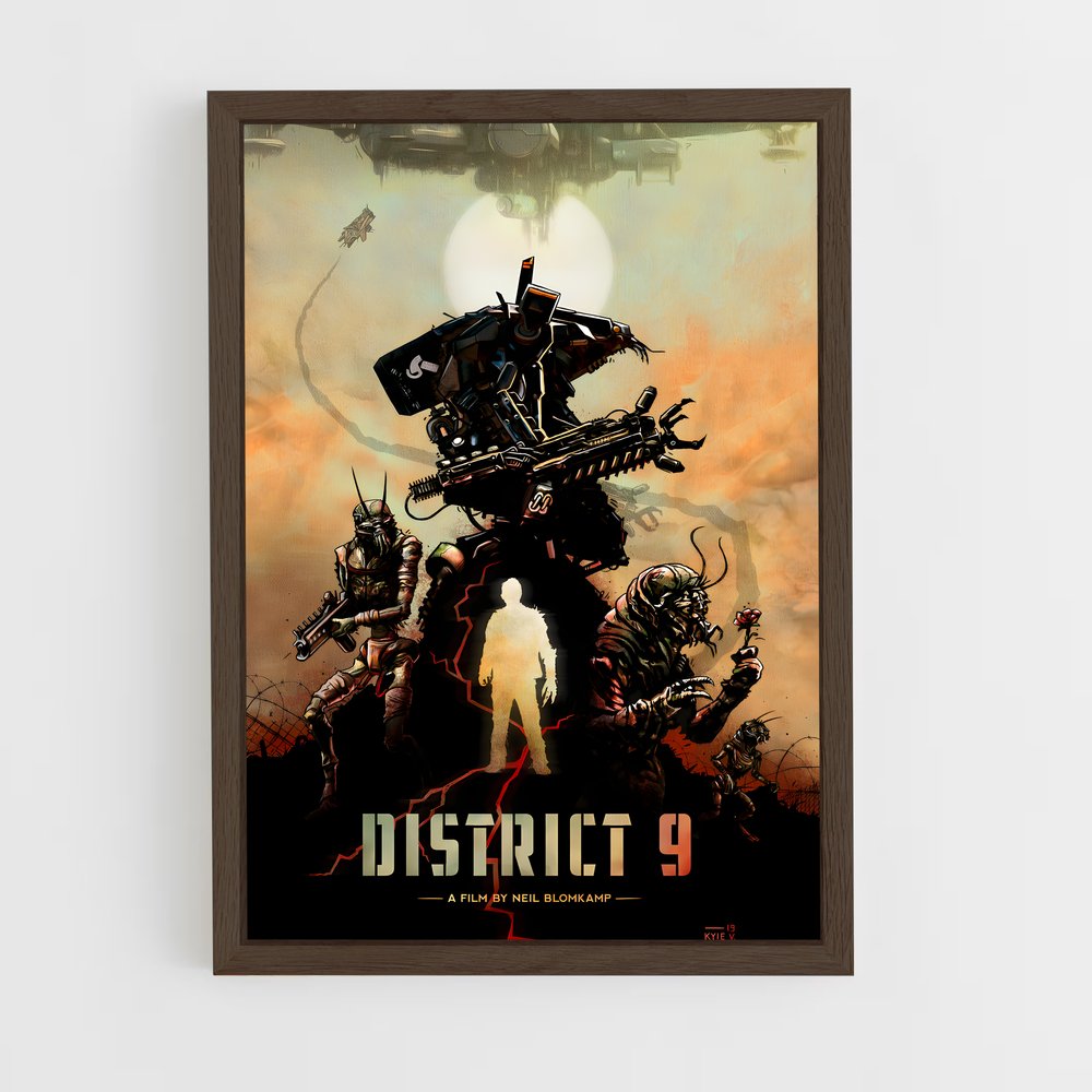 ap-district 9-2 cadre Bois foncé