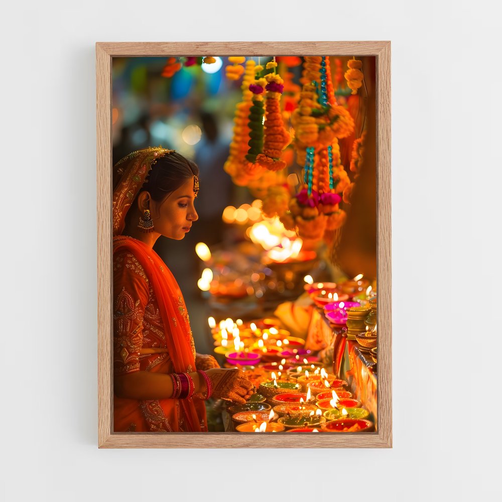 ap-diwali-10 cadre Bois clair