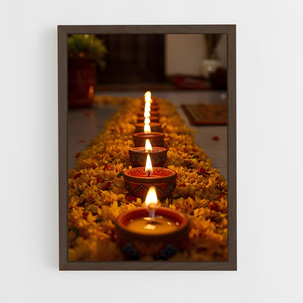ap-diwali-4 cadre Bois foncé