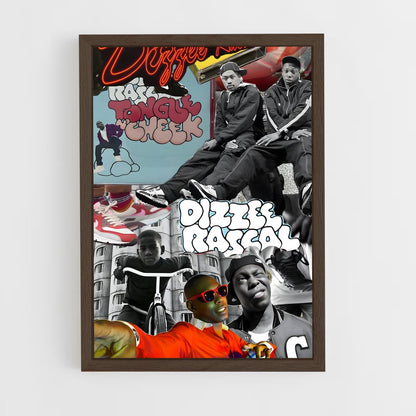 ap-dizzee rascal-2 cadre Bois foncé