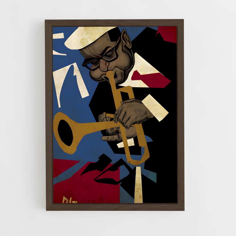 ap-dizzy gillespie-5 cadre Bois foncé