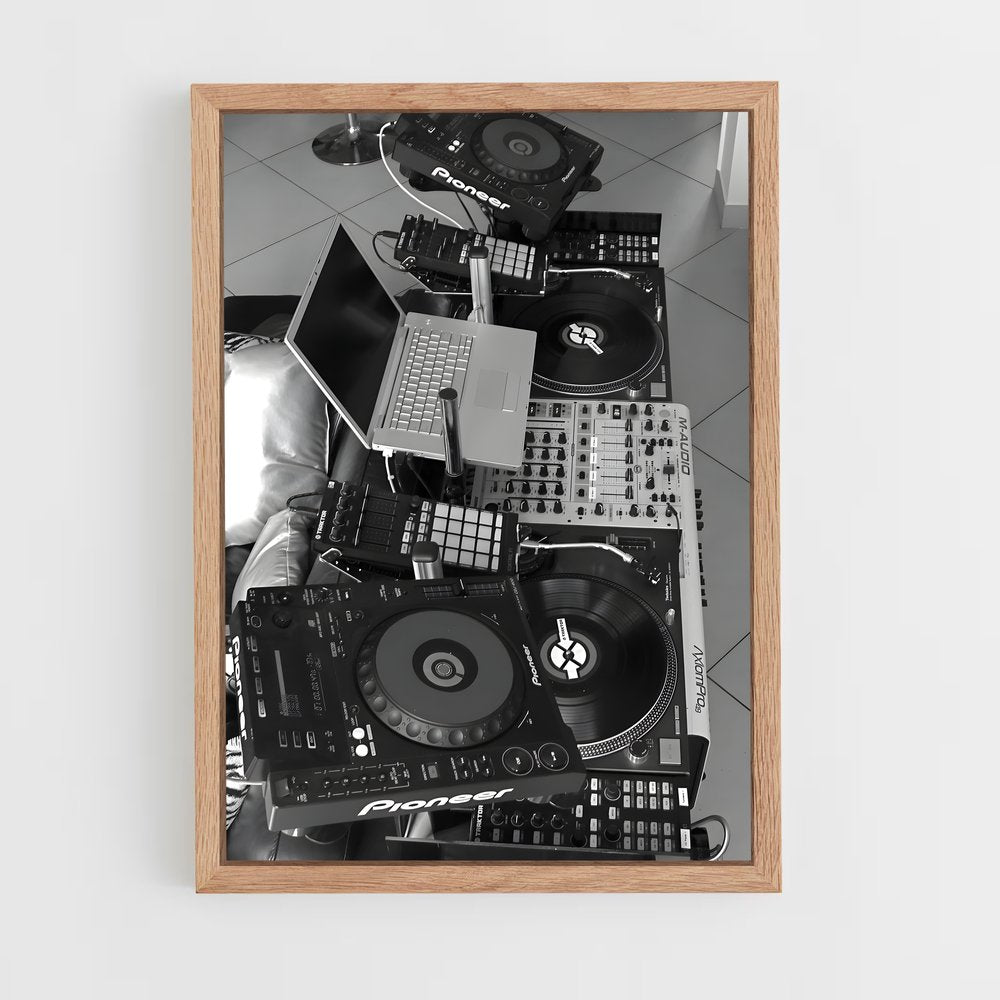 ap-dj turntables-1 cadre Bois clair