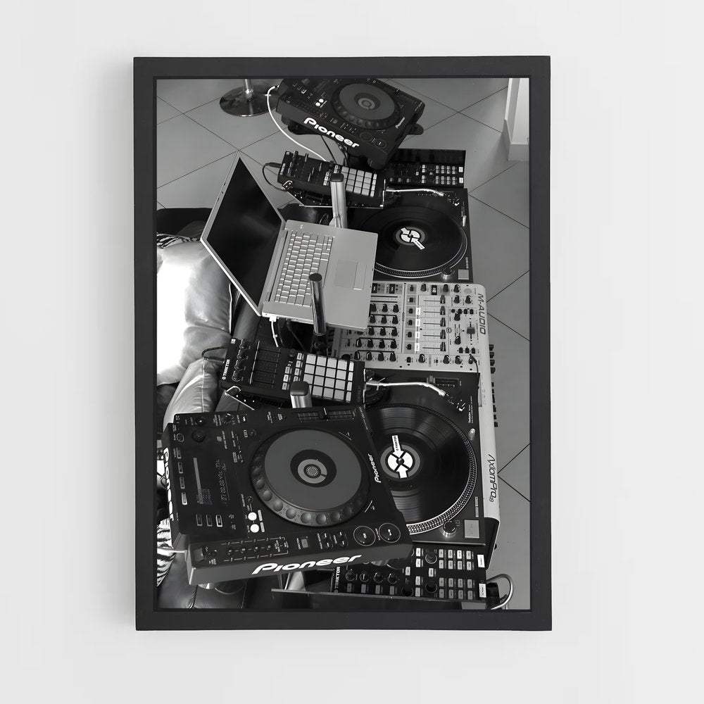 ap-dj turntables-1 cadre Noir