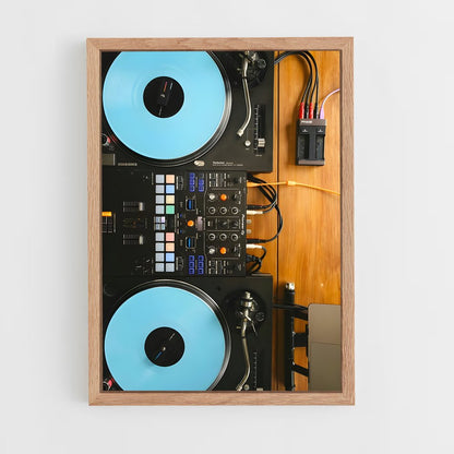 ap-dj turntables-2 cadre Bois clair
