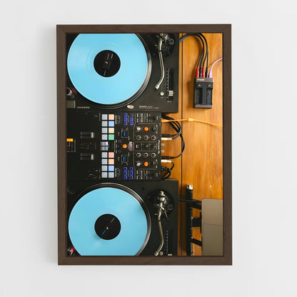 ap-dj turntables-2 cadre Bois foncé