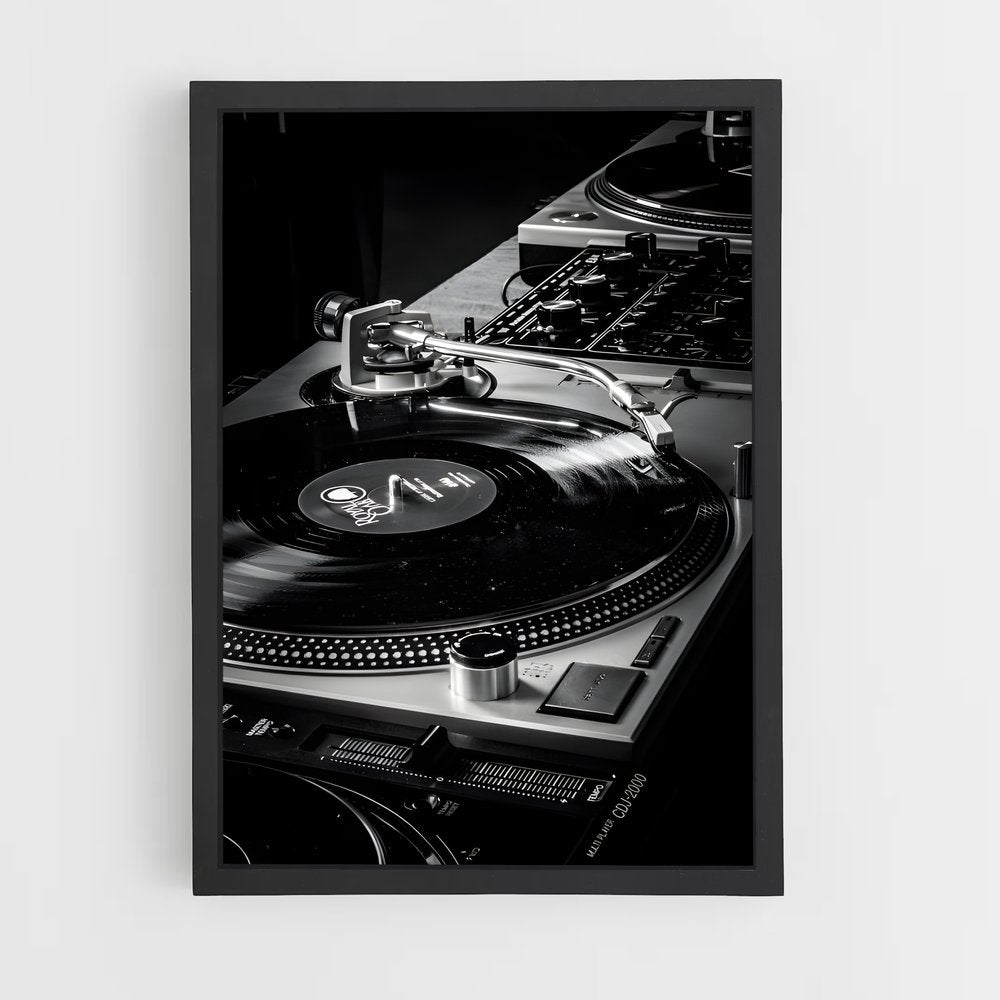 ap-dj turntables-3 cadre Noir