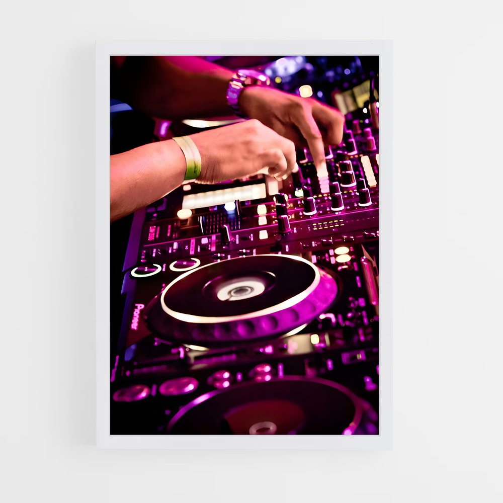 ap-dj turntables-6 cadre Blanc