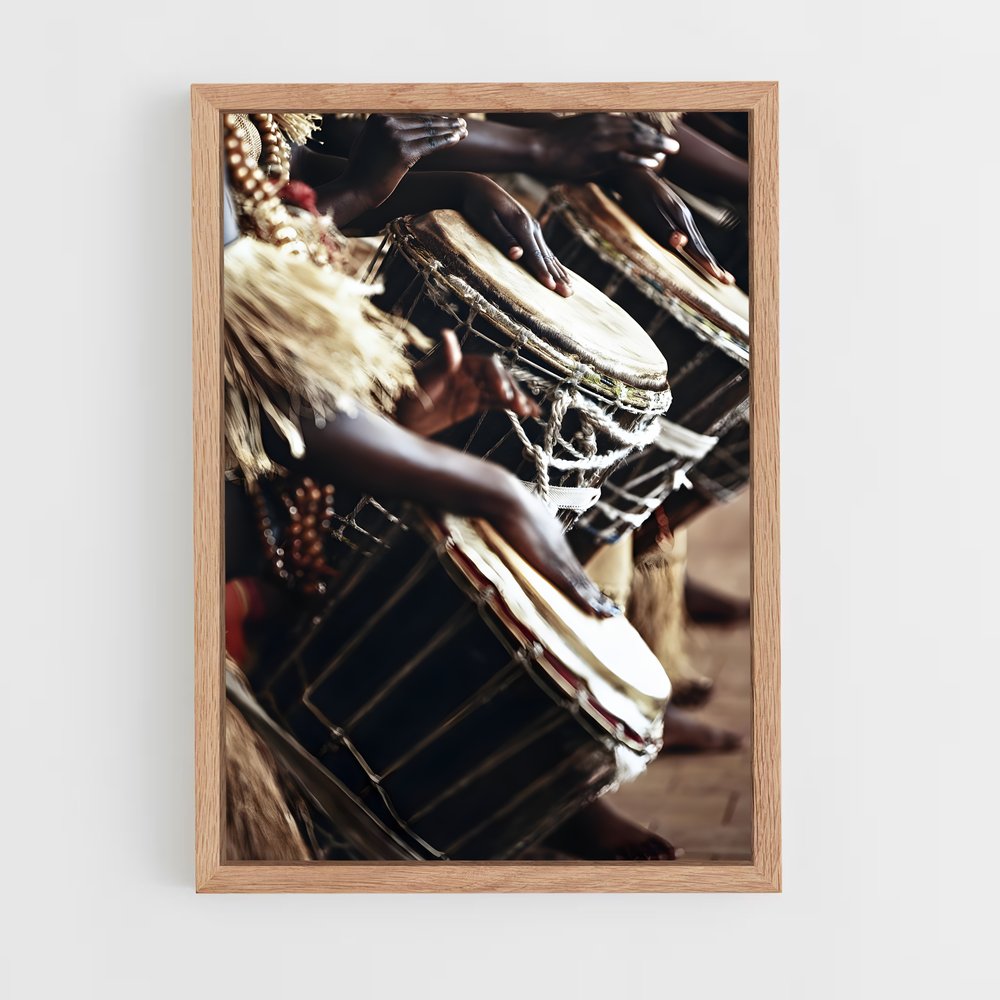 ap-djembe-10 cadre Bois clair