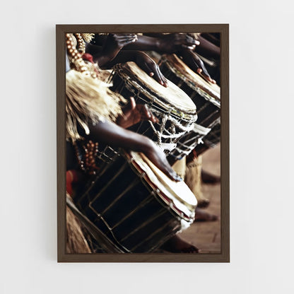 ap-djembe-10 cadre Bois foncé