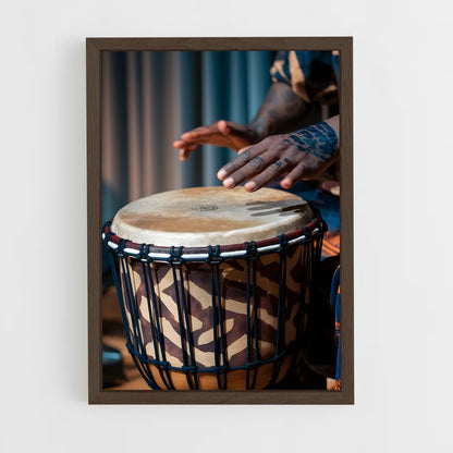 ap-djembe-4 cadre Bois foncé