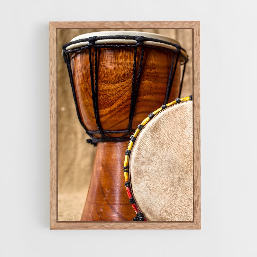 ap-djembe-5 cadre Bois clair