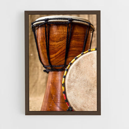ap-djembe-5 cadre Bois foncé