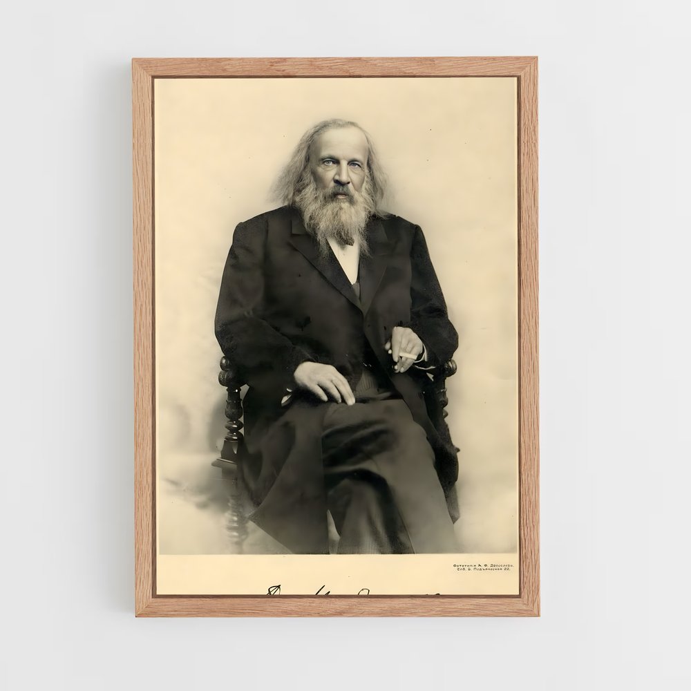 ap-dmitri mendeleev-1 cadre Bois clair