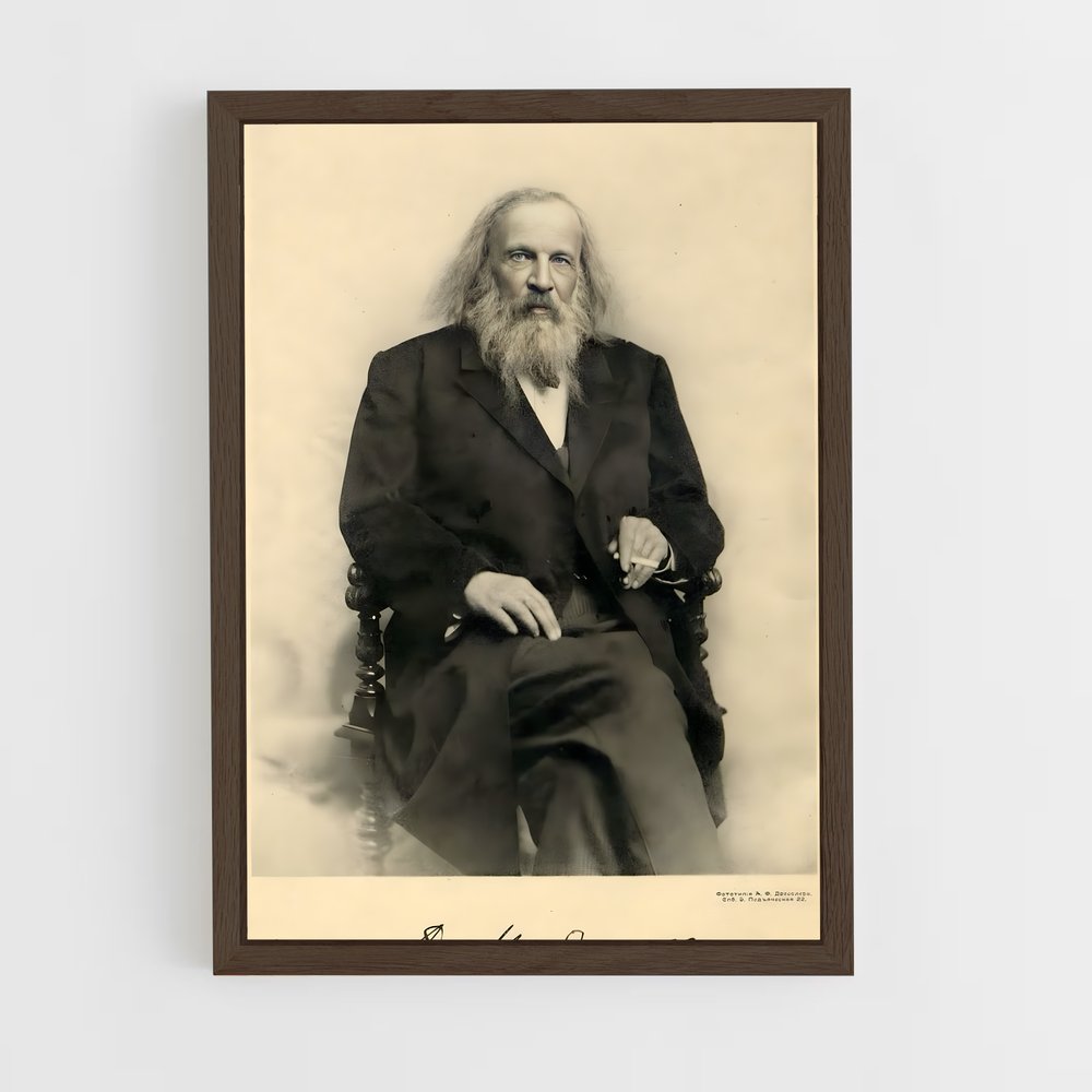 ap-dmitri mendeleev-1 cadre Bois foncé