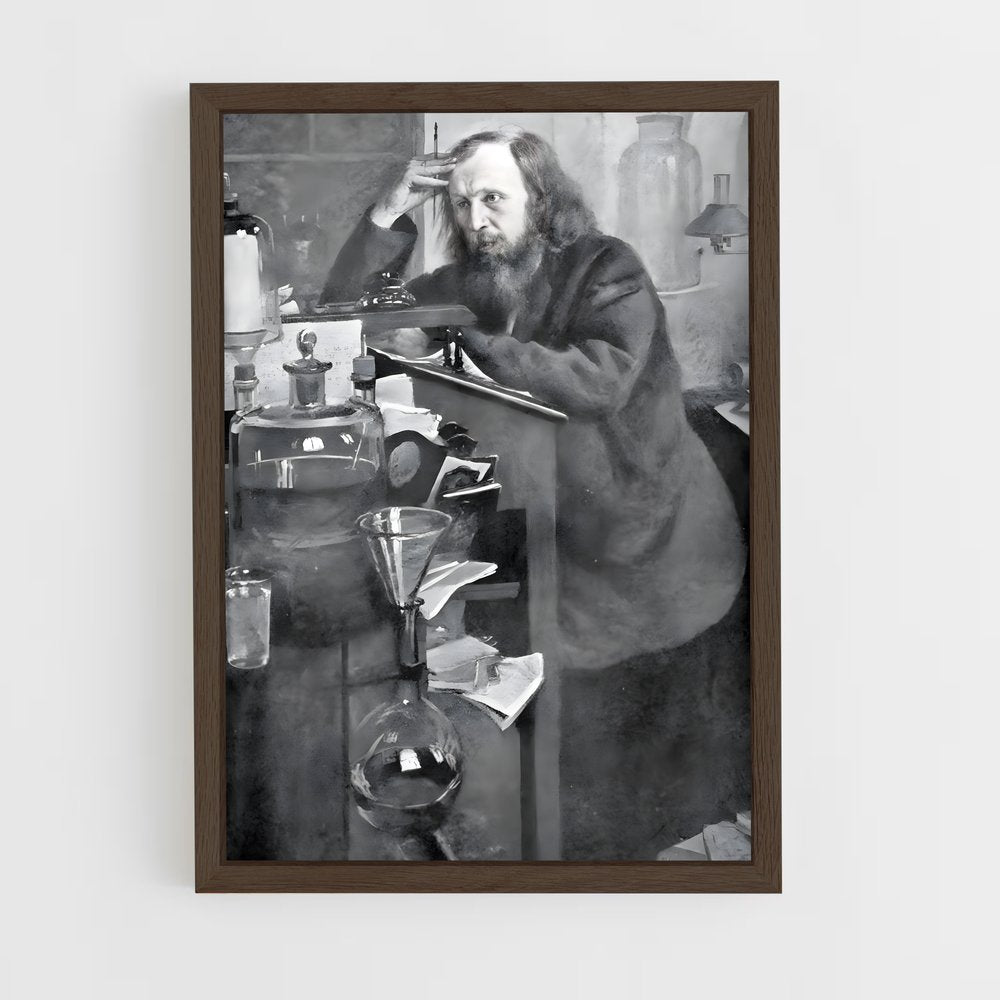 ap-dmitri mendeleev-2 cadre Bois foncé