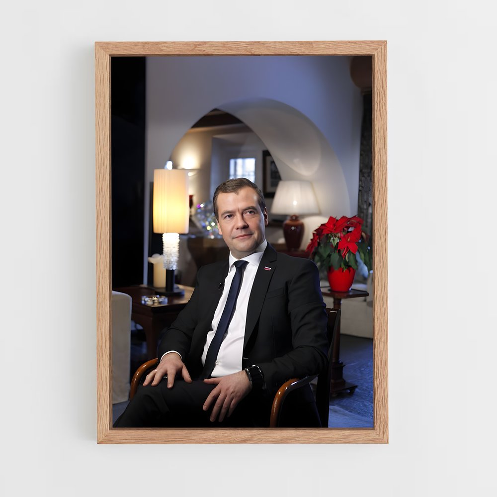 ap-dmitry medvedev-1 cadre Bois clair