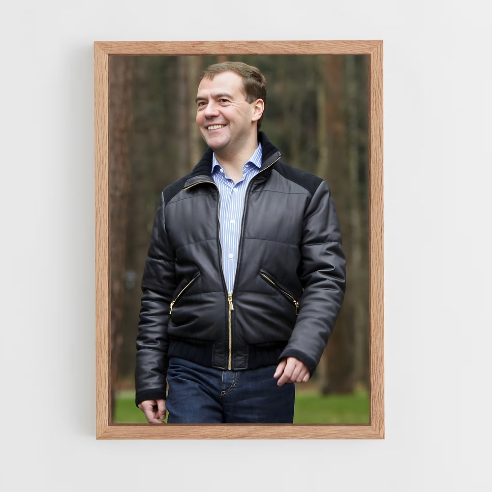 ap-dmitry medvedev-2 cadre Bois clair