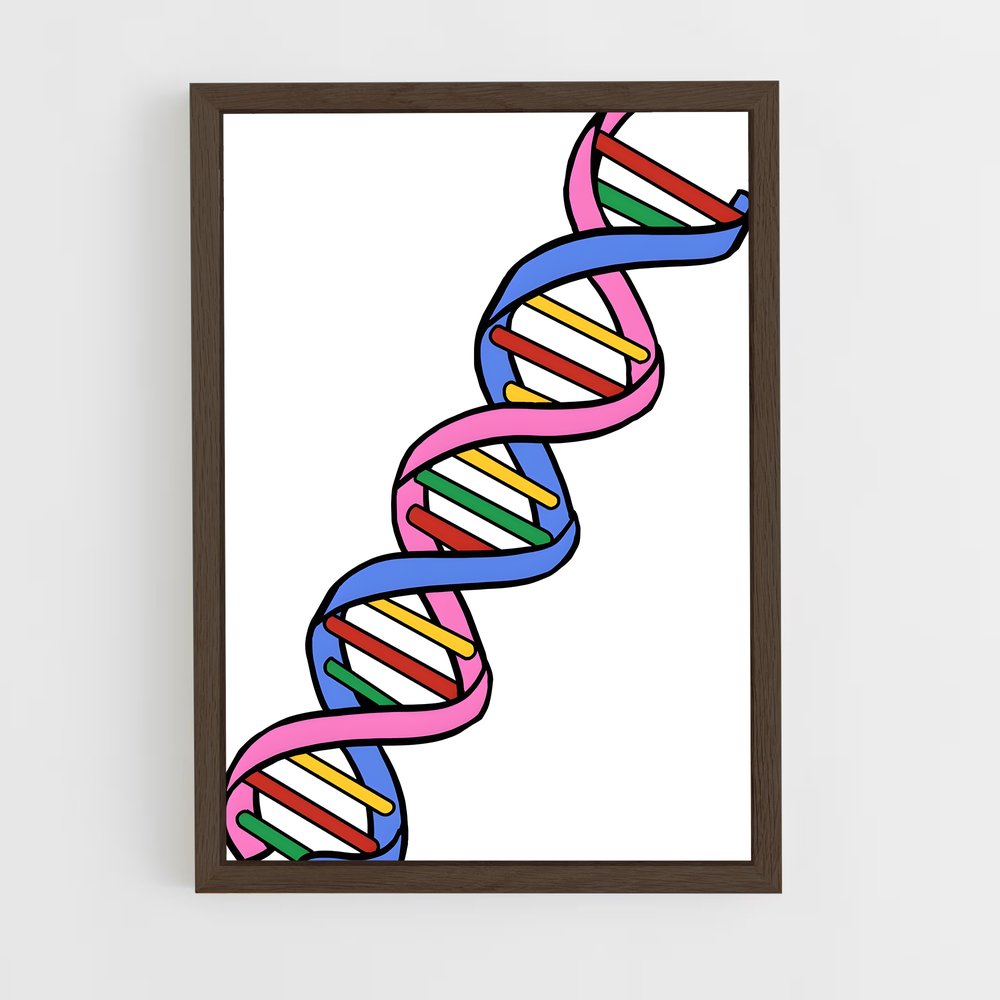 ap-dna structure-5 cadre Bois foncé
