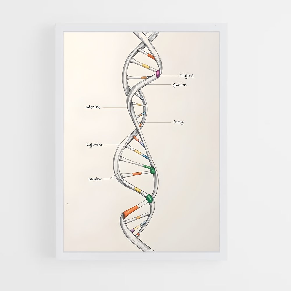 ap-dna structure-7 cadre Blanc