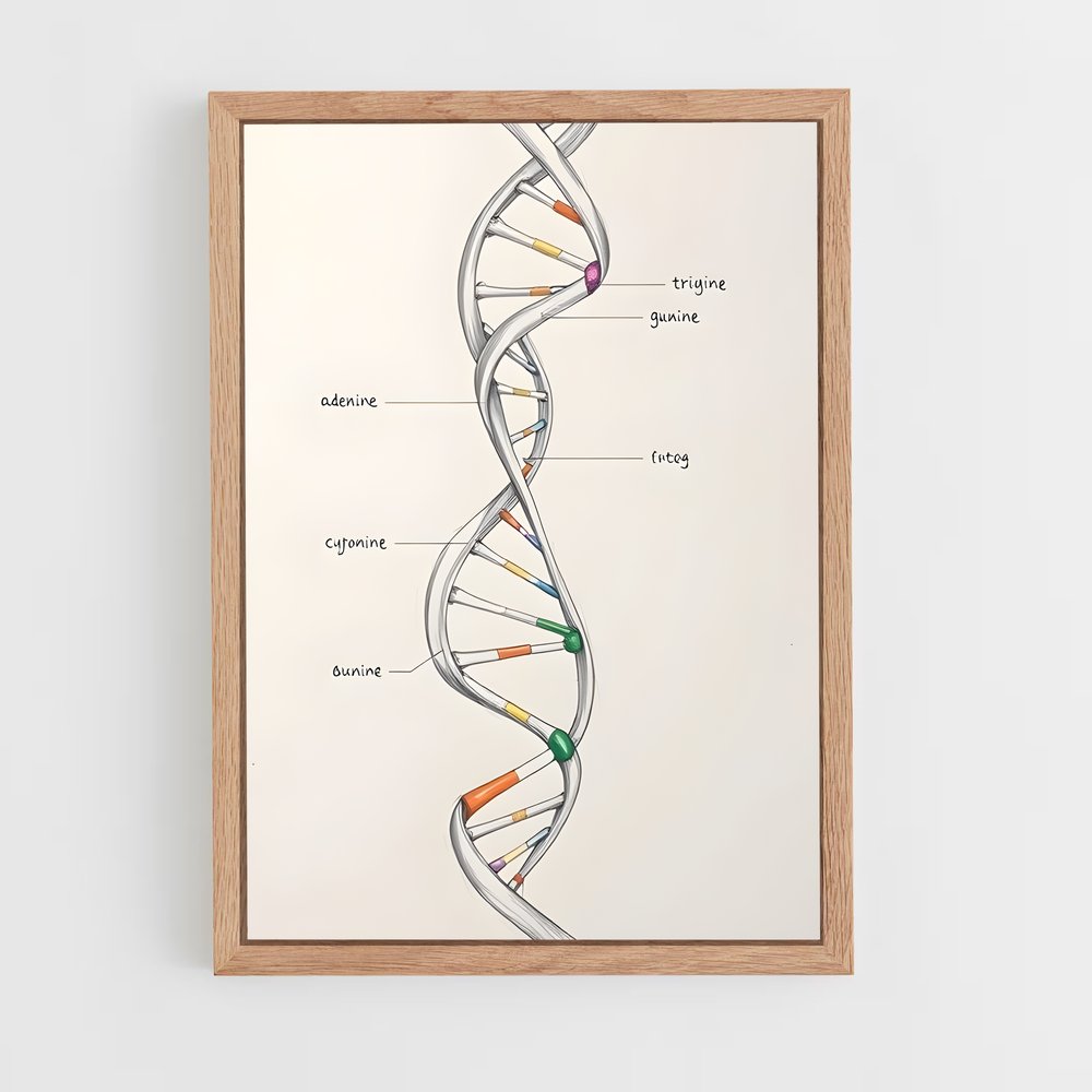 ap-dna structure-7 cadre Bois clair