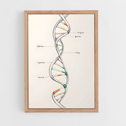 ap-dna structure-7 cadre Bois clair
