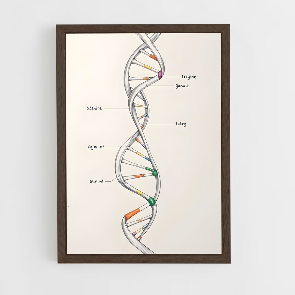 ap-dna structure-7 cadre Bois foncé