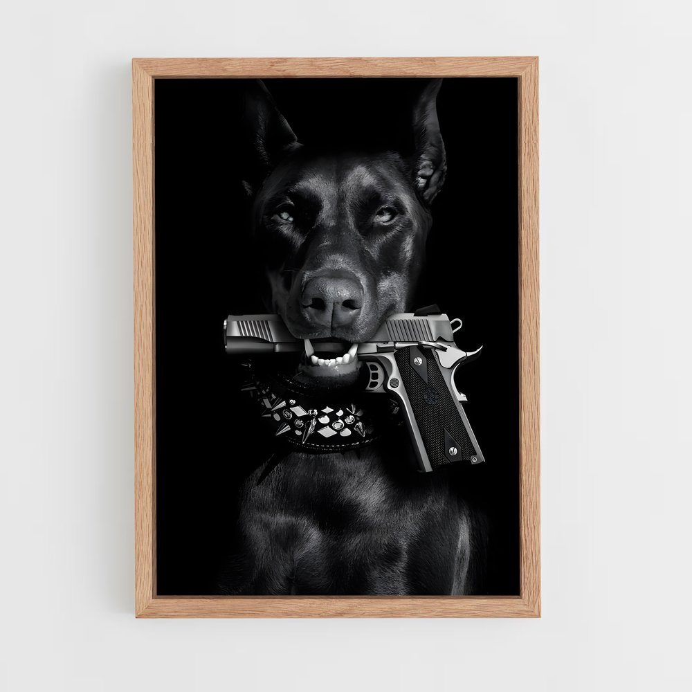 ap-doberman pinscher-7 cadre Bois clair