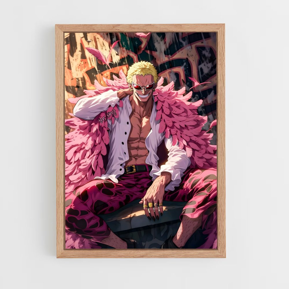 ap-doflamingo-1 cadre Bois clair