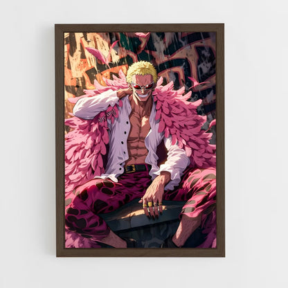 ap-doflamingo-1 cadre Bois foncé
