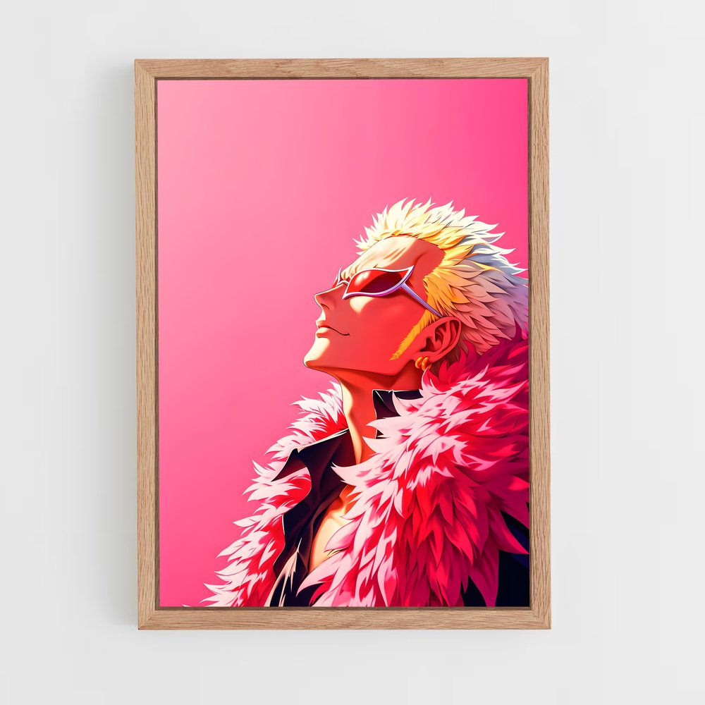 ap-doflamingo-4 cadre Bois clair