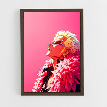 ap-doflamingo-4 cadre Bois foncé