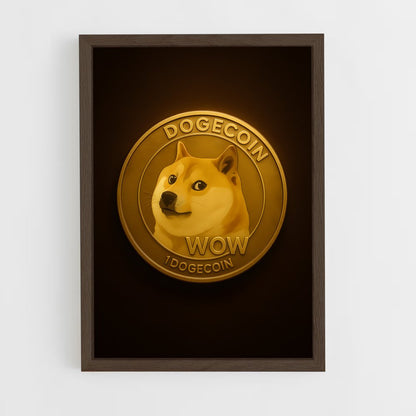 ap-dogecoin-1 cadre Bois foncé