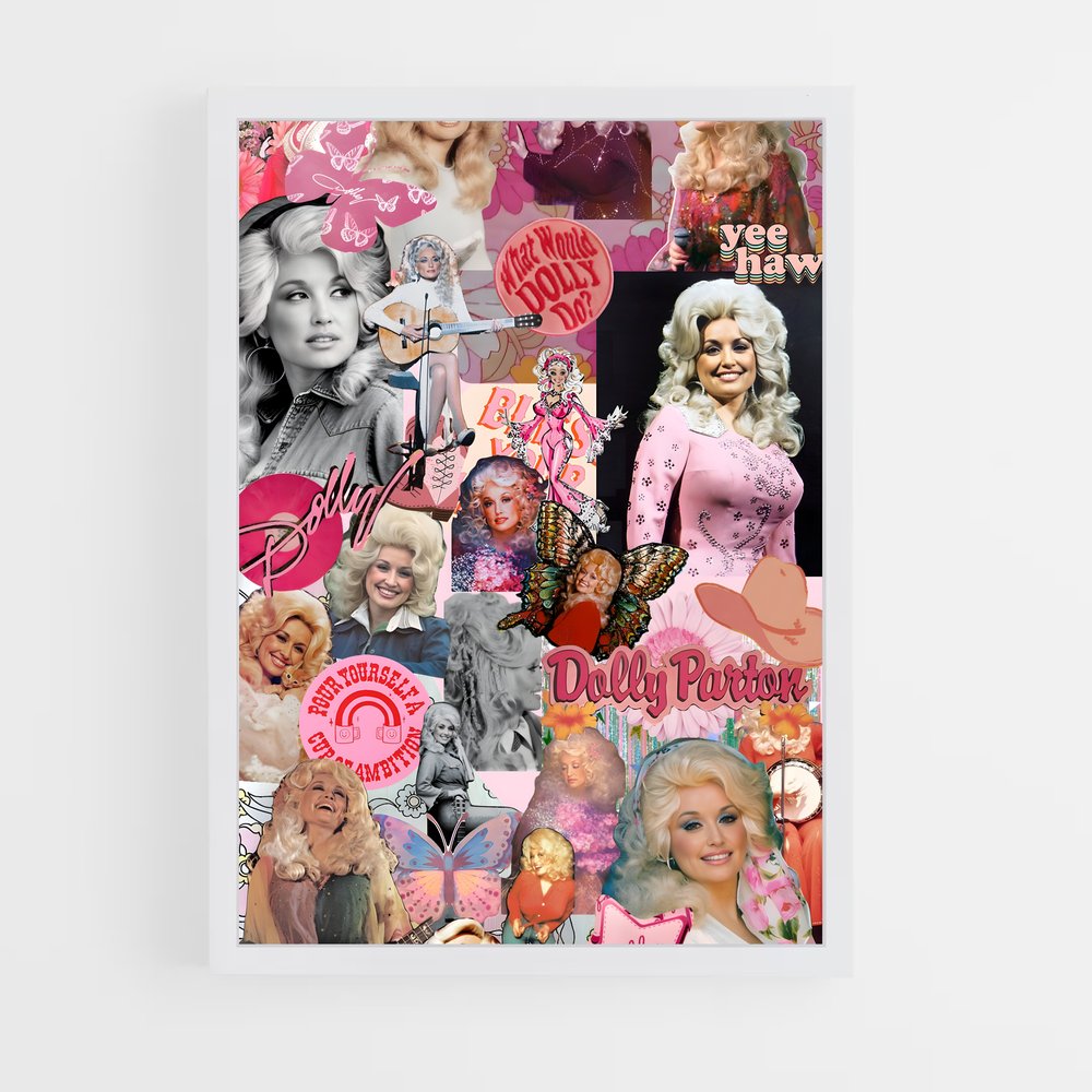 ap-dolly parton-6 cadre Blanc