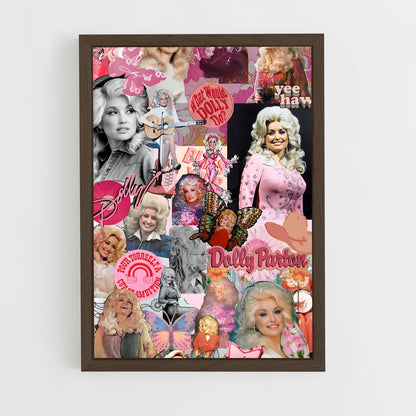 ap-dolly parton-6 cadre Bois foncé