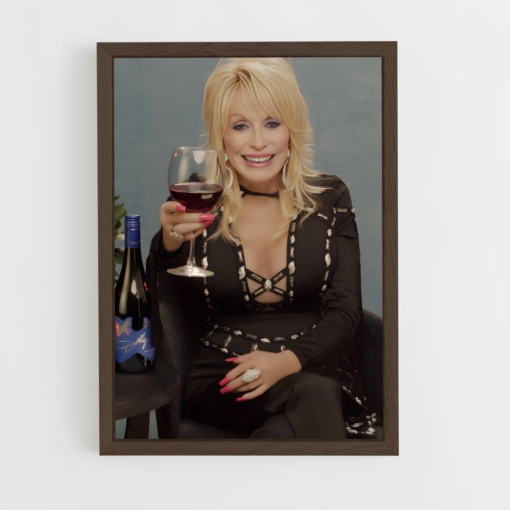 ap-dolly parton-7 cadre Bois foncé