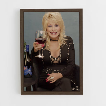 ap-dolly parton-7 cadre Bois foncé