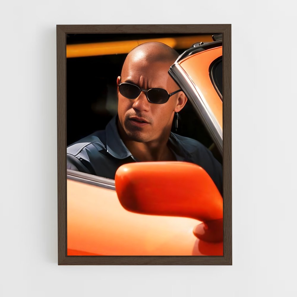 ap-dominic toretto-7 cadre Bois foncé
