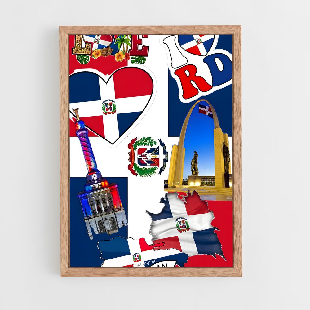ap-dominican republic flag-1 cadre Bois clair