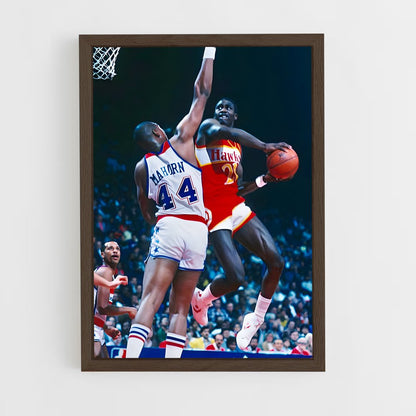 ap-dominique wilkins-12 cadre Bois foncé