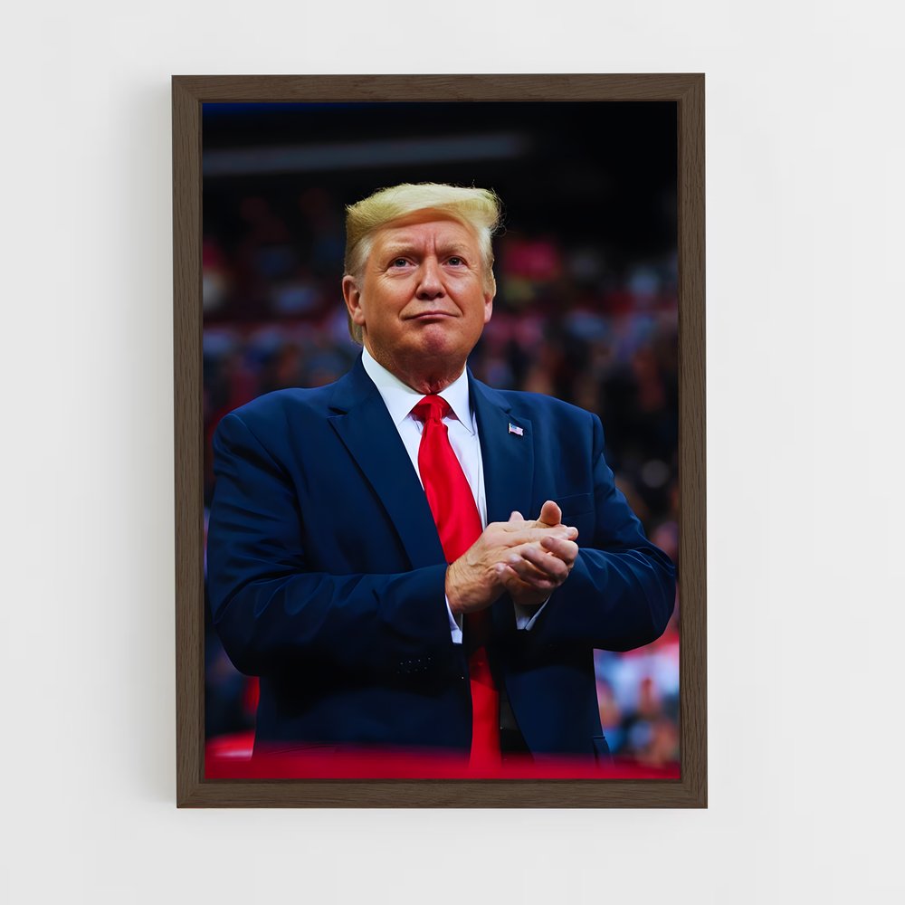 ap-donald trump-1 cadre Bois foncé