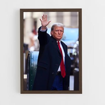 ap-donald trump-2 cadre Bois foncé