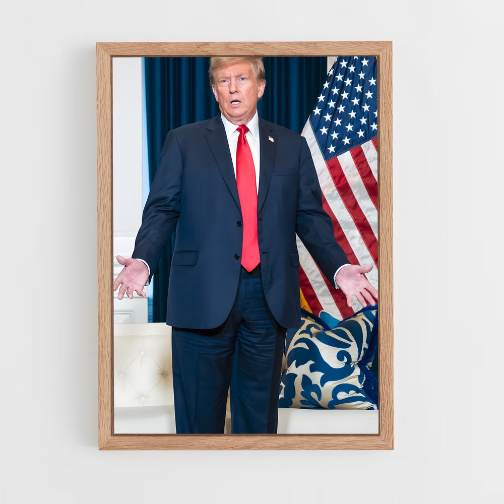 ap-donald trump-4 cadre Bois clair