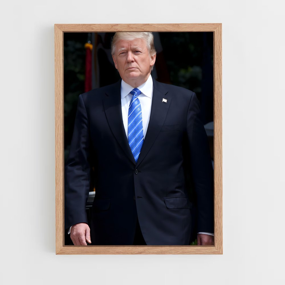 ap-donald trump-6 cadre Bois clair