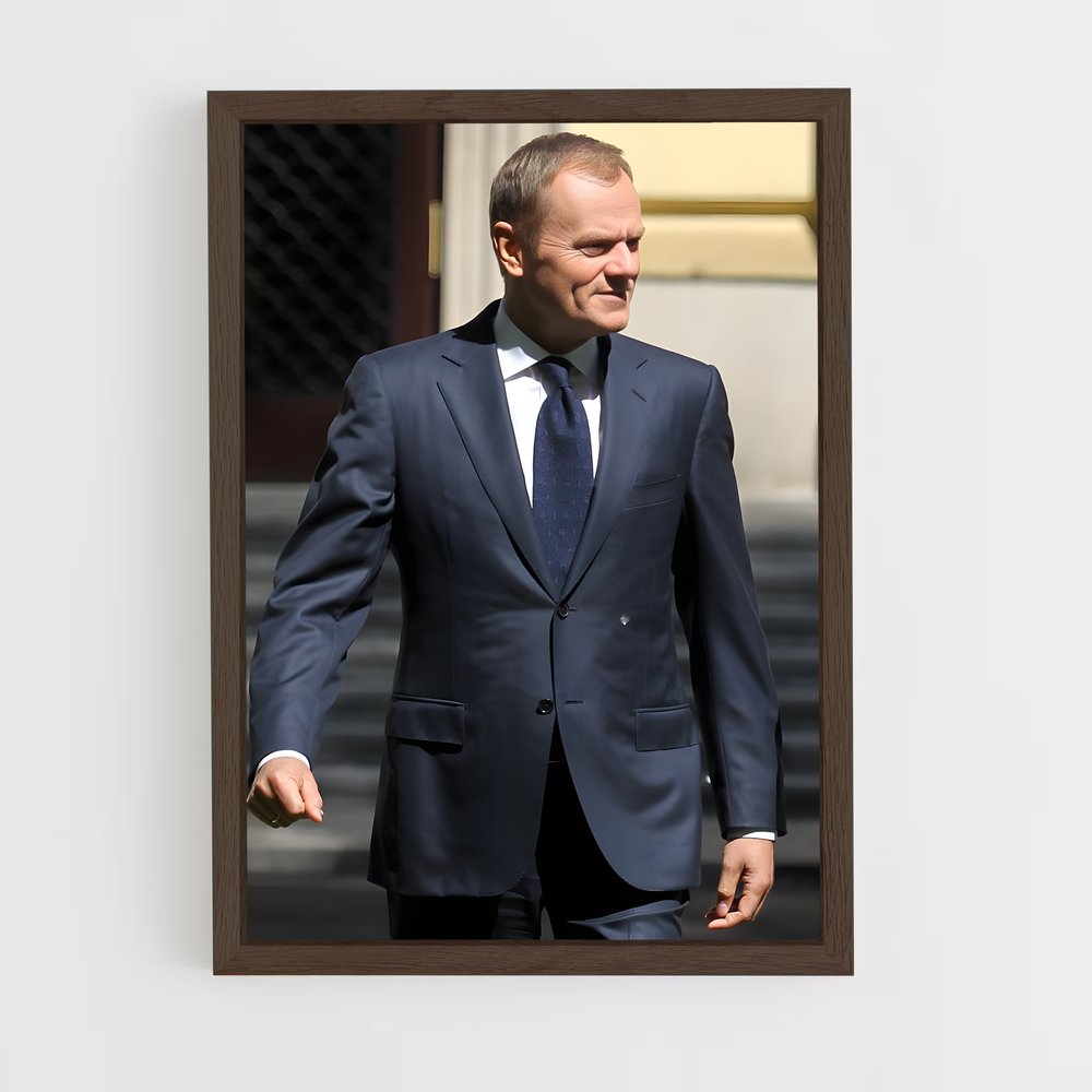 ap-donald tusk-1 cadre Bois foncé