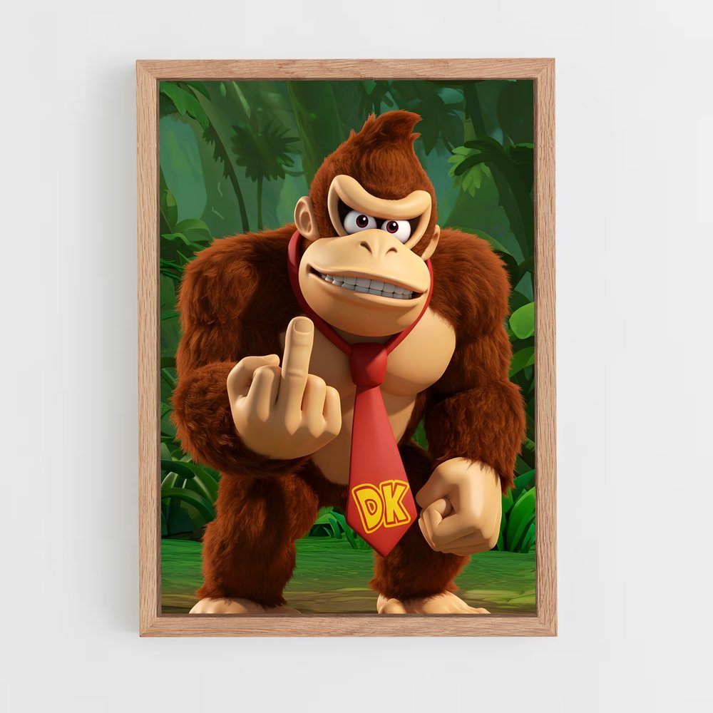 ap-donkey kong-1 cadre Bois clair