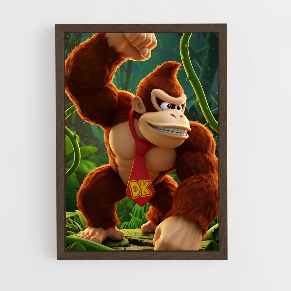 ap-donkey kong-5 cadre Bois foncé