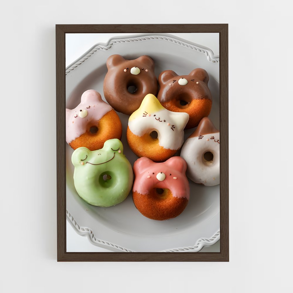 ap-donut-1 cadre Bois foncé
