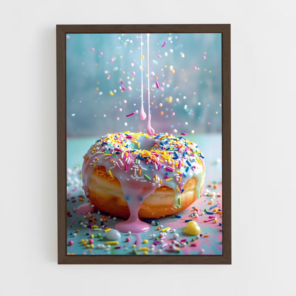 ap-donut-6 cadre Bois foncé