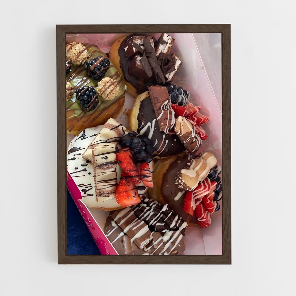 ap-donut-9 cadre Bois foncé