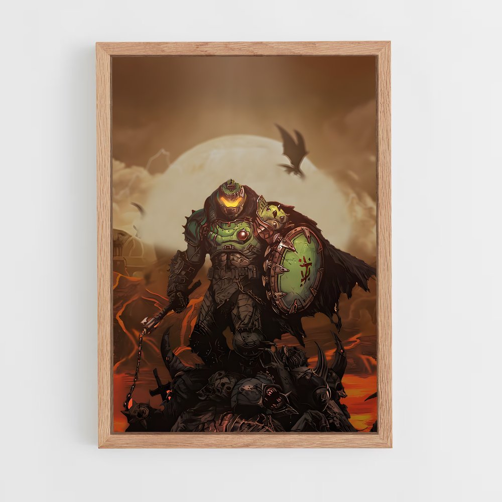 ap-doom slayer-2 cadre Bois clair